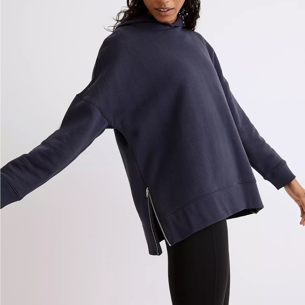 Madewell Betterterry Side Zip Hoodie - Picture 1 of 4